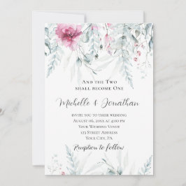 Twee worden een roze bloemenbijbel Christelijke br Kaart