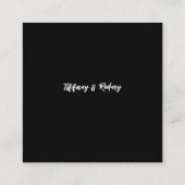 Twee Worden Eén Zwart Informatiekaartje (Achterkant)