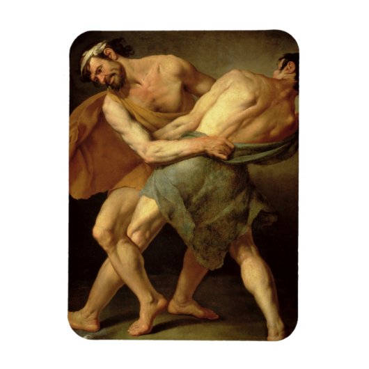 Twee wrestlers magneet (Verticaal)