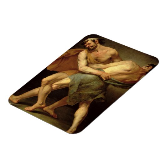 Twee wrestlers magneet (Linkerzijde)