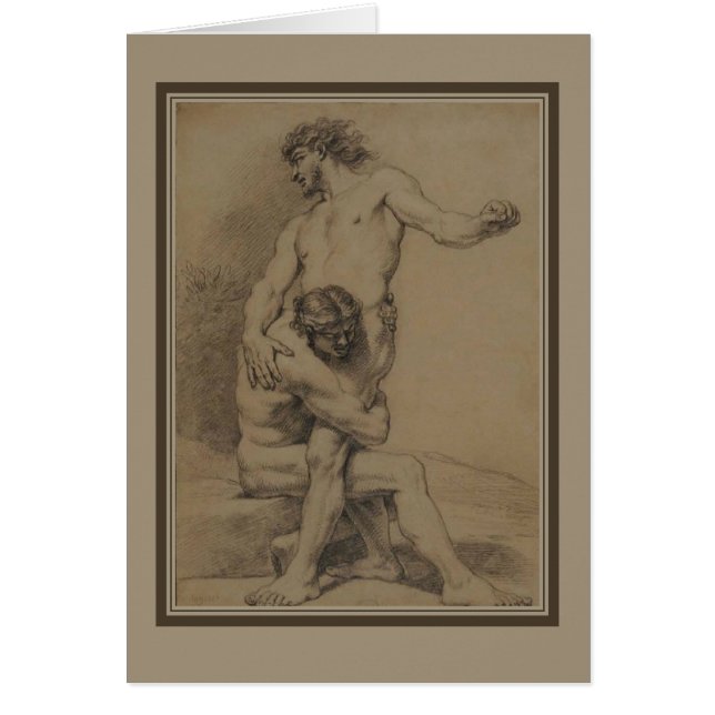 Twee wrestlers van de Platte-Montagne (Voorkant)