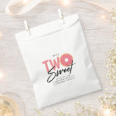 TWEE Zachte Roze Doughnut Theme 2e verjaardag Bedankzakje (Geknipt)
