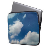 Twee zachte wolken laptop sleeve (Voorkant Links)