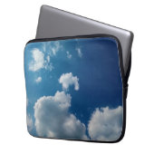 Twee zachte wolken laptop sleeve (Voorkant Links)