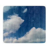 Twee zachte wolken snijplank (Voorkant)