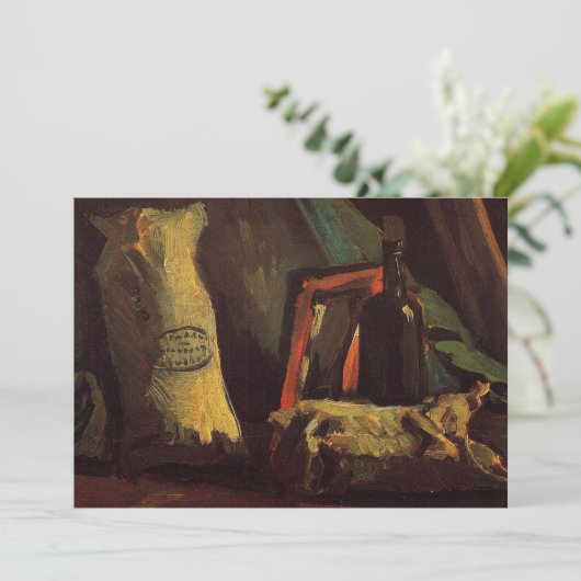 Twee zakken en een fles van Vincent van Gogh (Staand voorkant)