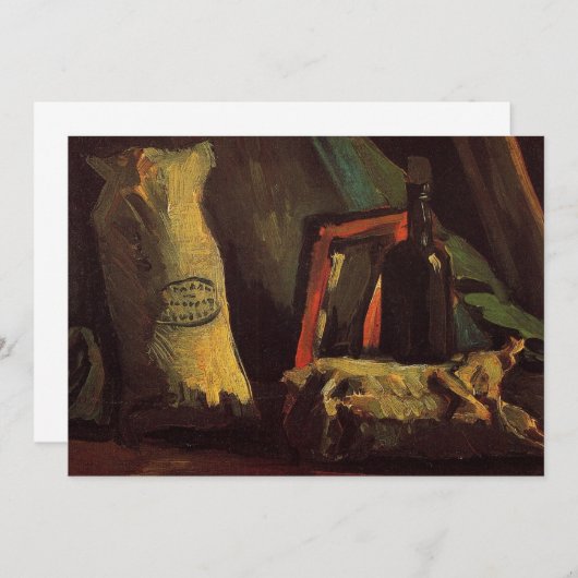 Twee zakken en een fles van Vincent van Gogh (Voorkant / Achterkant)