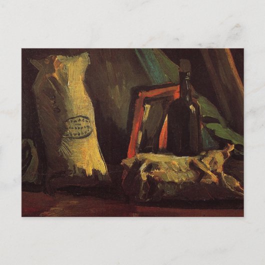 Twee zakken en een fles van Vincent van Gogh Briefkaart (Voorkant)