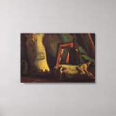 Twee zakken en een fles van Vincent van Gogh Canvas Afdruk (Voorkant)