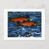 Twee zalm briefkaart (Voorkant)