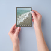 Twee zand harten op de strand, de Romantische Ocea Flyer (Hand)