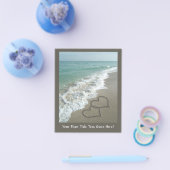 Twee zand harten op de strand, de Romantische Ocea Flyer (Enkel)