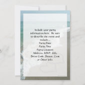 Twee zand harten op de strand, de Romantische Ocea Kaart (Achterkant)