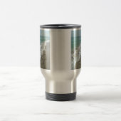 Twee zand harten op de strand, de Romantische Ocea Reisbeker (Center)