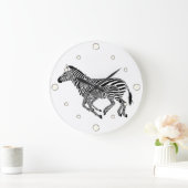 Twee Zebra wandklok (Huis)