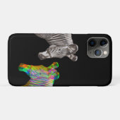 Twee zebra's iPhone / iPad hoesje (Achterkant (horizontaal))