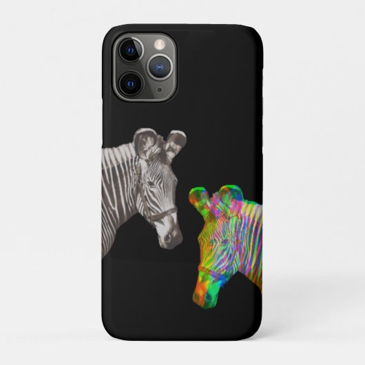 Twee zebra's iPhone / iPad hoesje (Achterkant)