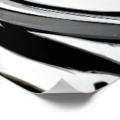 Twee Zebra's Modern Art Poster (Hoek)