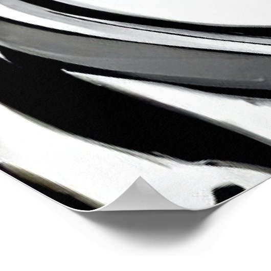 Twee Zebra's Modern Art Poster (Hoek)