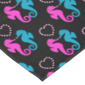 Twee zee paarden verliefd tafelkleed (Gekanteld)
