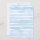 Twee Zee Party Animals Boy Ocean Invitation Kaart (Achterkant)