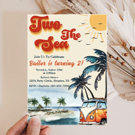 Twee Zee Surf Beach 2e verjaardag Kaart