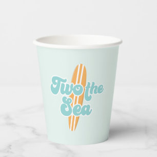 Twee Zee Surf Beach 2e verjaardag Paper Cups Papieren Bekers
