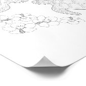 Twee Zee turtles - Poster voor volwassen kleuren (Hoek)