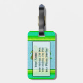 Twee Zeeen Bagagelabel (Achterkant verticaal)