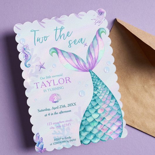 Twee Zeeen op de tweede verjaardag van de geboorte Kaart