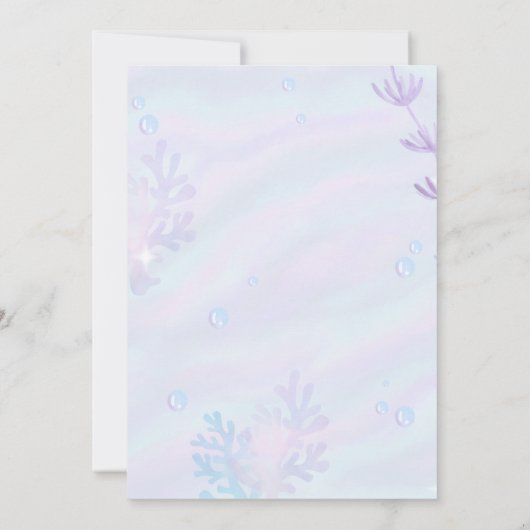 Twee Zeeen op de tweede verjaardag van de geboorte Kaart (Achterkant)