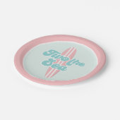 Twee zeeen Surf 2e verjaardag Borden Papieren Bordje (Gekanteld)