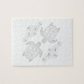 Twee Zeeen Turtles Volwassenen Puzzle Legpuzzel (Horizontaal)