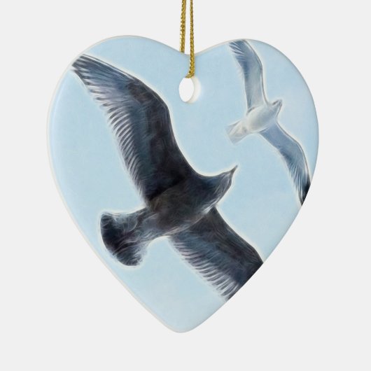 Twee zeegarren keramisch ornament (Rechts)