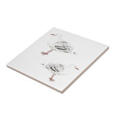 Twee zeegarren Waterverf Schets Tegeltje (Zijkant)