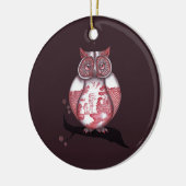Twee zeehondenboomgaarden keramisch ornament (Links)