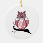 Twee zeehondenboomgaarden keramisch ornament (Achterkant)