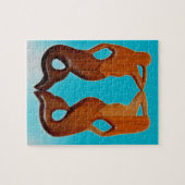 twee zeemeerminnen op de uitkijk legpuzzel (Horizontaal)