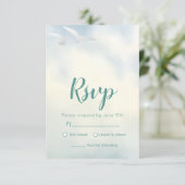Twee zeemeeuwen RSVP kaartje (Staand voorkant)