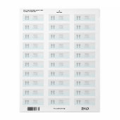 Twee zeepaarden Elegante strandbruiloft Etiket (Full Sheet)
