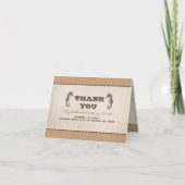 twee zeepaarden zeemansbruiloft dank je bedankkaart (Voorkant)