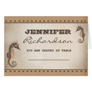 twee zeepaardjes voor nautische bruiloft