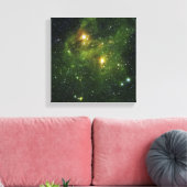 Twee zeer heldere sterren canvas afdruk (Insitu (Woonkamer))