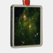 Twee zeer heldere sterren metalen ornament (Rechts)