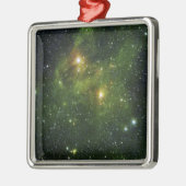 Twee zeer heldere sterren metalen ornament (Links)