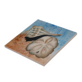 Twee Zeeschelpen van de Ocean Tegel Tegeltje (Zijkant)