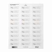 Twee Zeesterren Strand Uitnodiging Adreslabels Etiket (Full Sheet)