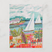 Twee zeilboten briefkaart (Voorkant)