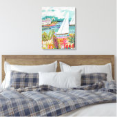 Twee zeilboten canvas afdruk (Insitu (Slaapkamer))