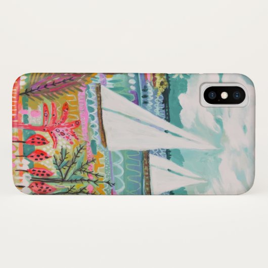 Twee zeilboten Case-Mate iPhone case (Achterkant (horizontaal))